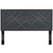 Reese Nailhead Full / Queen Upholstered Linen Fabric Headboard - Gray - MOD7901
