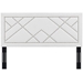 Reese Nailhead Full / Queen Upholstered Linen Fabric Headboard - White - MOD7903