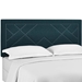 Reese Nailhead King and California King Upholstered Linen Fabric Headboard - Azure - MOD7904