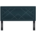 Reese Nailhead King and California King Upholstered Linen Fabric Headboard - Azure - MOD7904