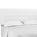 Paisley Tufted Twin Upholstered Faux Leather Headboard - White - MOD7919