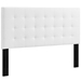 Paisley Tufted Twin Upholstered Faux Leather Headboard - White - MOD7919