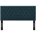 Helena Tufted Twin Upholstered Linen Fabric Headboard - Azure - MOD7946