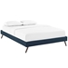 Loryn Full Fabric Bed Frame with Round Splayed Legs - Azure - MOD8033