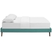 Loryn Queen Fabric Bed Frame with Round Splayed Legs - Teal - MOD8042