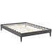 Tessie Queen Fabric Bed Frame with Squared Tapered Legs - Gray - MOD8062