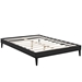 Tessie King Vinyl Bed Frame with Squared Tapered Legs - Black - MOD8064