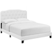 Amelia Full Faux Leather Bed - White - MOD8187