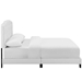 Amelia King Faux Leather Bed - White - MOD8191