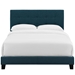 Amira Twin Upholstered Fabric Bed - Azure - MOD8197