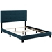 Amira Full Upholstered Fabric Bed - Azure - MOD8202