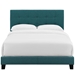Amira Full Upholstered Fabric Bed - Teal - MOD8205