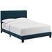 Amira King Upholstered Fabric Bed - Azure - MOD8212