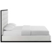 Ashland Queen Faux Leather Platform Bed - White - MOD8261