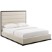 Ashland Queen Upholstered Linen Fabric Platform Bed - Beige - MOD8262