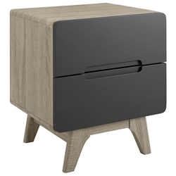 Origin Wood Night Stand or End Table - Natural Gray 