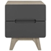 Origin Wood Night Stand or End Table - Natural Gray - MOD8302