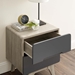 Origin Wood Night Stand or End Table - Natural Gray - MOD8302