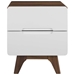 Origin Wood Night Stand or End Table - Walnut White - MOD8303