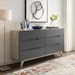Origin Six-Drawer Wood Dresser or Display Stand - Natural Gray - MOD8308