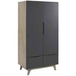 Origin Wood Wardrobe Cabinet - Natural Gray 