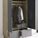 Origin Wood Wardrobe Cabinet - Natural Gray - MOD8310