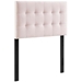 Lily Biscuit Tufted Twin Performance Velvet Headboard - Pink - MOD8380