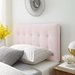Lily Biscuit Tufted Twin Performance Velvet Headboard - Pink - MOD8380