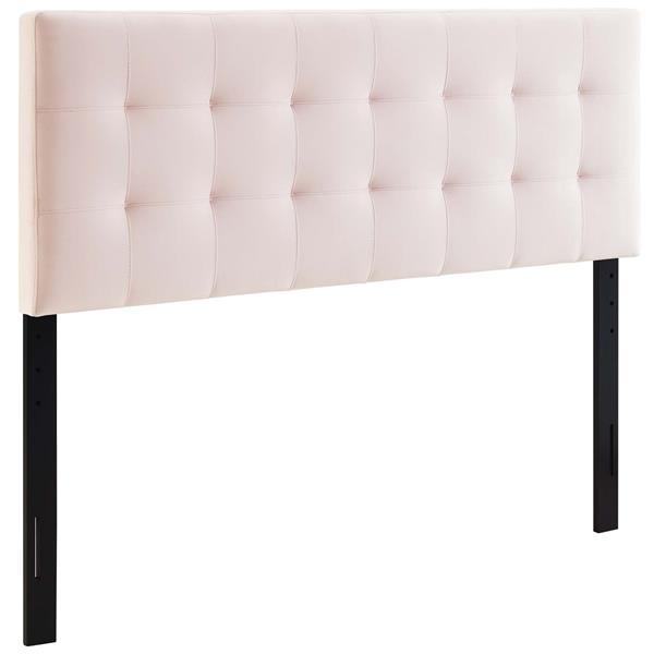 Lily Biscuit Tufted Full Performance Velvet Headboard - Pink 