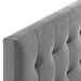 Lily King Biscuit Tufted Performance Velvet Headboard - Gray - MOD8392