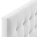 Lily King Biscuit Tufted Performance Velvet Headboard - White - MOD8396