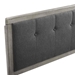Draper Tufted Full Fabric and Wood Headboard - Gray Charcoal - MOD8739
