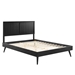 Alana Full Wood Platform Bed With Splayed Legs - Black - MOD8870