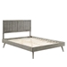Alana Full Wood Platform Bed With Splayed Legs - Gray - MOD8871