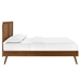 Alana Full Wood Platform Bed With Splayed Legs - Walnut - MOD8872