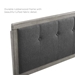 Willow Full Wood Platform Bed With Angular Frame - Gray Charcoal - MOD8900