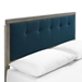 Willow King Wood Platform Bed With Angular Frame - Gray Azure - MOD8905