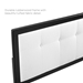 Willow Twin Wood Platform Bed With Angular Frame - Black White - MOD8910