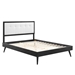Willow Full Wood Platform Bed With Splayed Legs - Black White - MOD8916