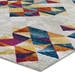 Entourage Elettra Distressed Geometric Triangle Mosaic 5x8 Area Rug - Multicolored - MOD8973