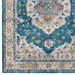 Success Anisah Distressed Floral Persian Medallion 4x6 Area Rug - Blue, Ivory, Yellow, Orange - MOD9055