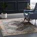 Success Anisah Distressed Floral Persian Medallion 5x8 Area Rug - Gray, Ivory, Yellow, Orange - MOD9056