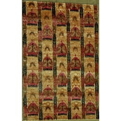 Bishnupur Hand Knotted Rug 5 x 8 