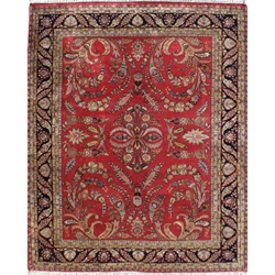 Hyderabad Hand Knotted Rug 8 x 10 