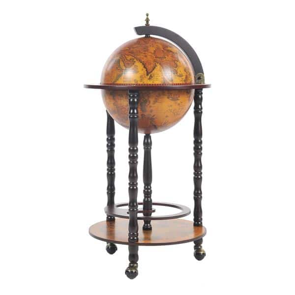 Red Globe Bar Table 330mm Four Leg Stand 