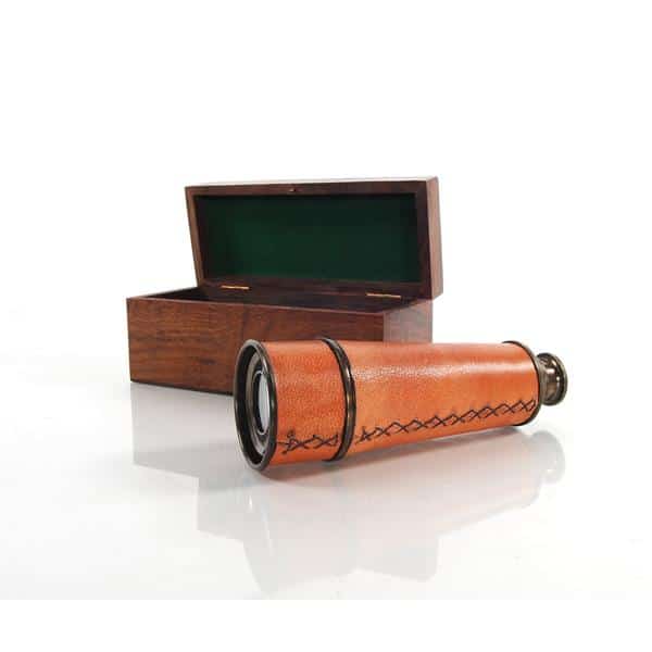 Handheld Telescope in Wood Box 16" Long 