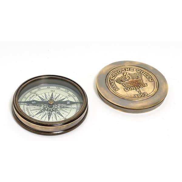 Makers to the Queen Compass with Leather Case 