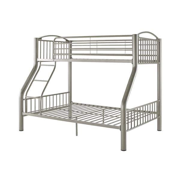 Twin Over Full Pewter Bed 