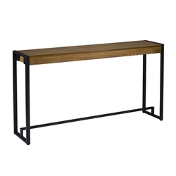 Holly & Martin Macen Console - Weathered Gray Oak With Black 