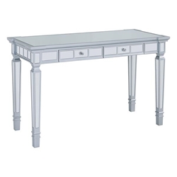 Glenview Glam Mirrored Writing Desk With Drawers 